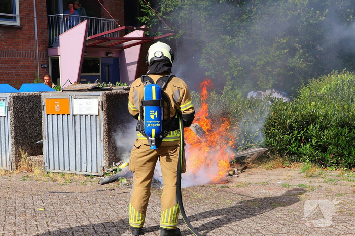 Politie houdt man aan na brandstichting