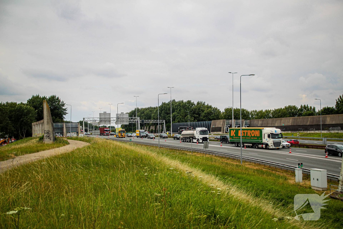 Vrachtwagenongeval zorgt voor grote verkeershinder