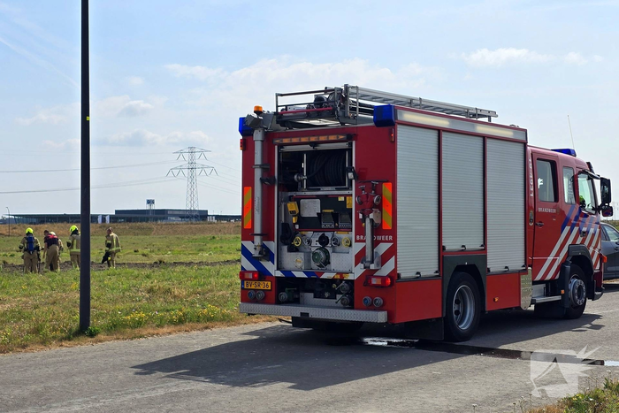Fosforstenen in brand zorgen voor rook