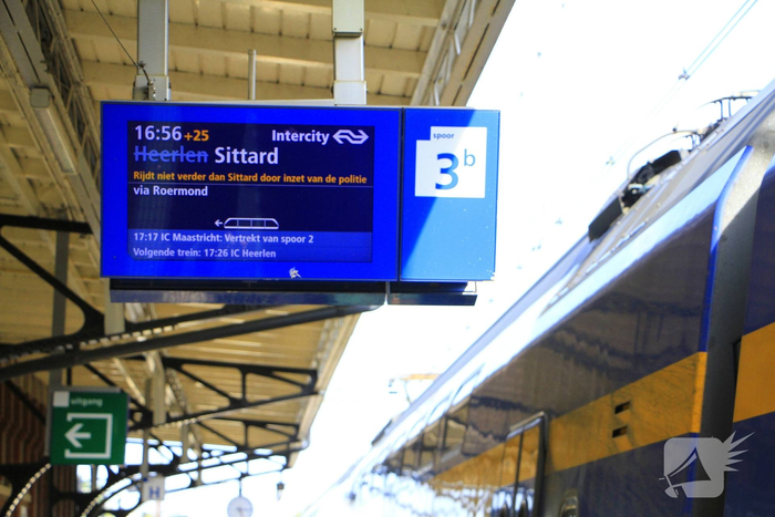 Vertraging treinverkeer door overlastgevende man