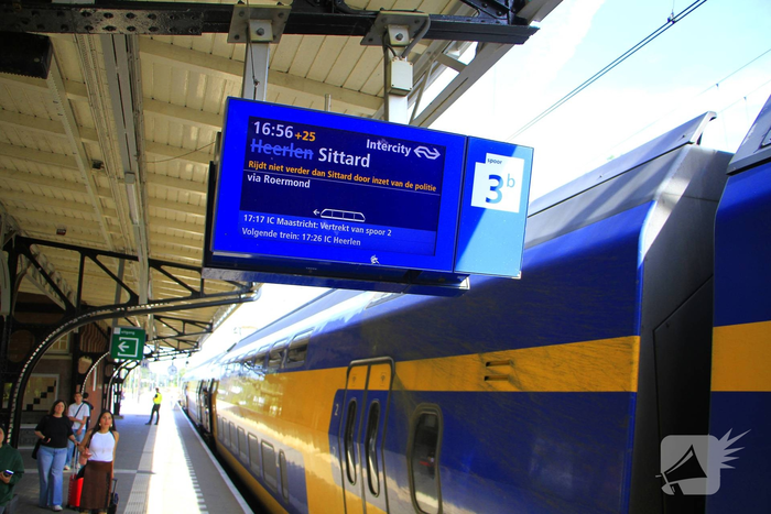 Vertraging treinverkeer door overlastgevende man