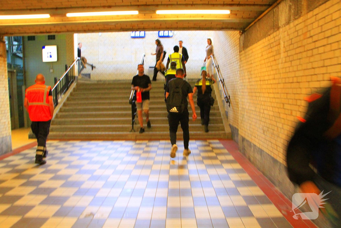 Vertraging treinverkeer door overlastgevende man