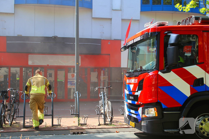 Supermarkt ontruimd door brand