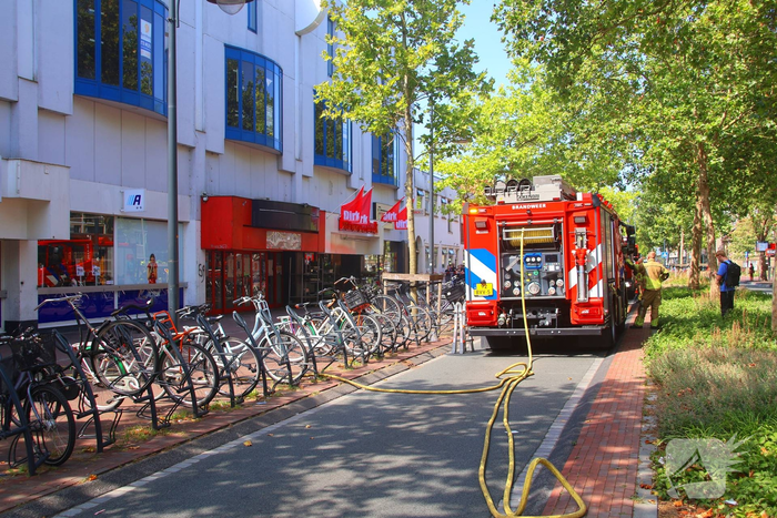 Supermarkt ontruimd door brand