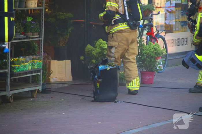 Supermarkt ontruimd door brand