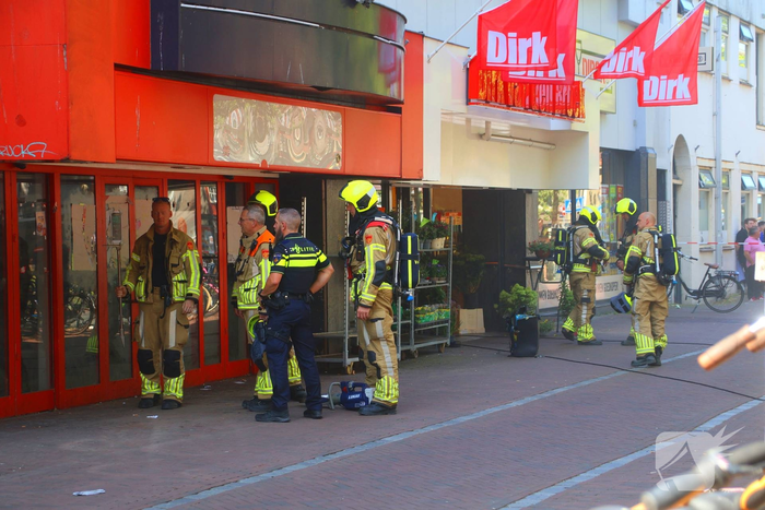 Supermarkt ontruimd door brand