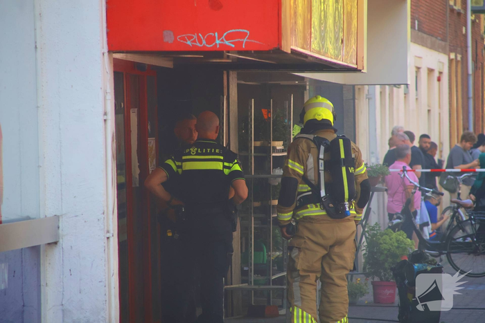 Supermarkt ontruimd door brand