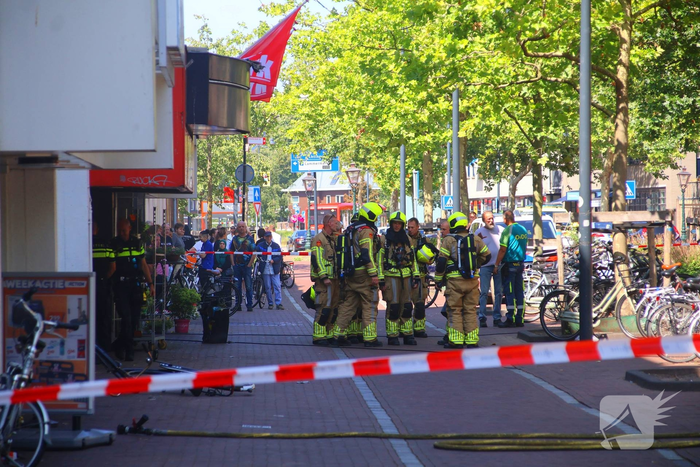 Supermarkt ontruimd door brand