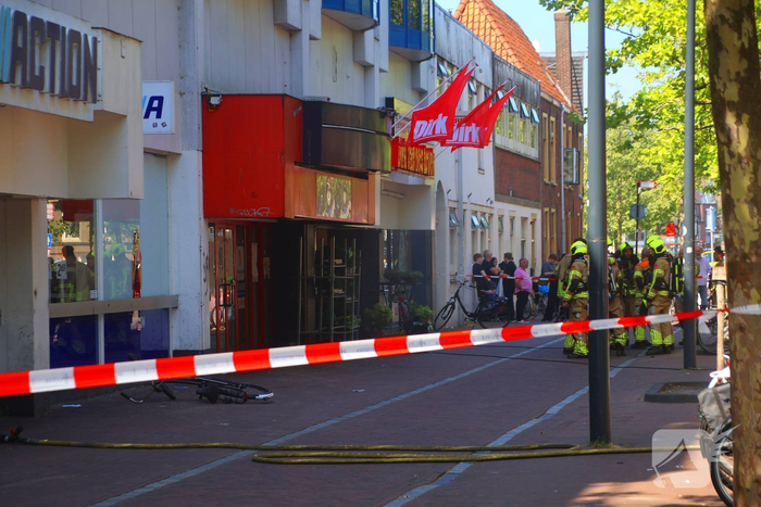 Supermarkt ontruimd door brand