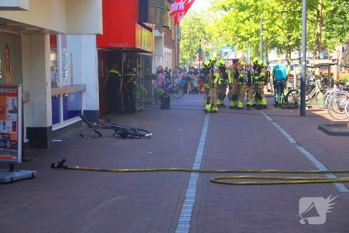Supermarkt ontruimd door brand