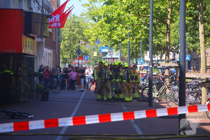 Supermarkt ontruimd door brand