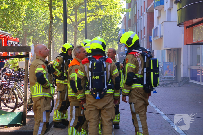 Supermarkt ontruimd door brand