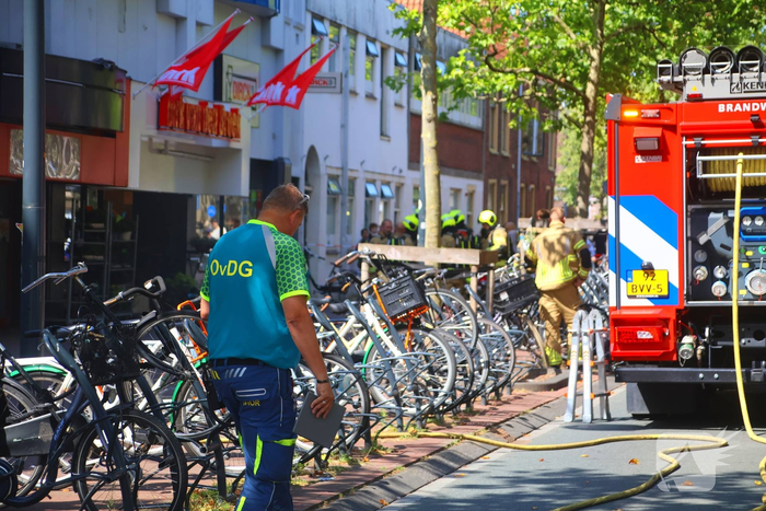 Supermarkt ontruimd door brand