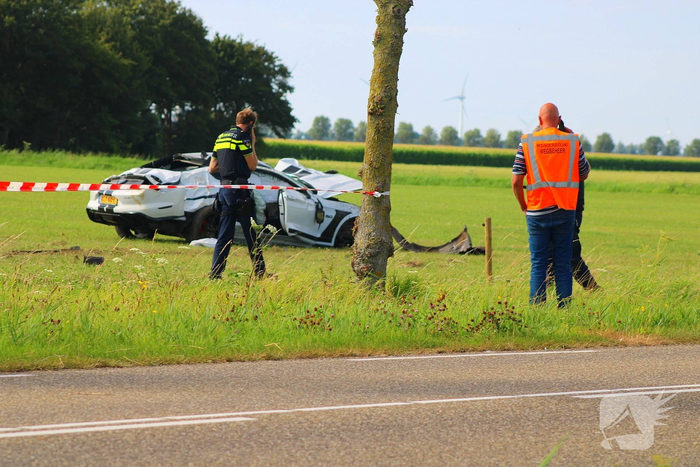 Zwaar ongeval met auto in Tollebeek