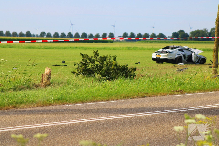 Zwaar ongeval met auto in Tollebeek