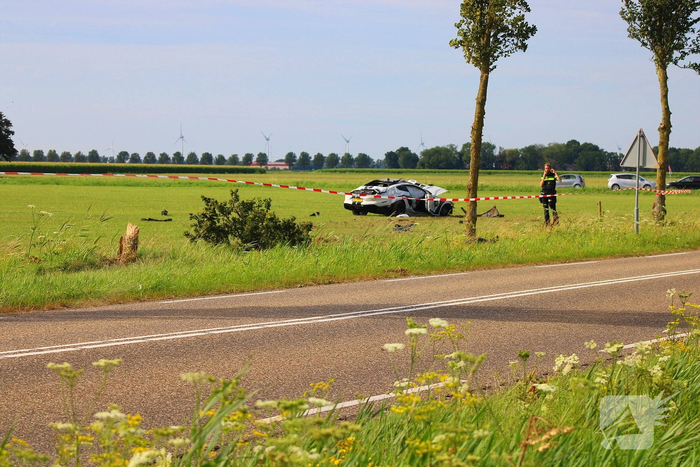 Zwaar ongeval met auto in Tollebeek