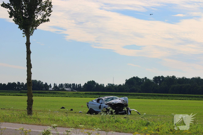 Zwaar ongeval met auto in Tollebeek