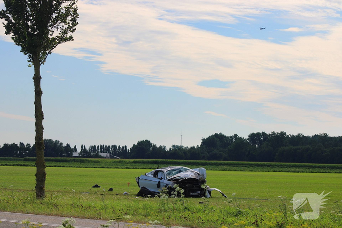 Zwaar ongeval met auto in Tollebeek