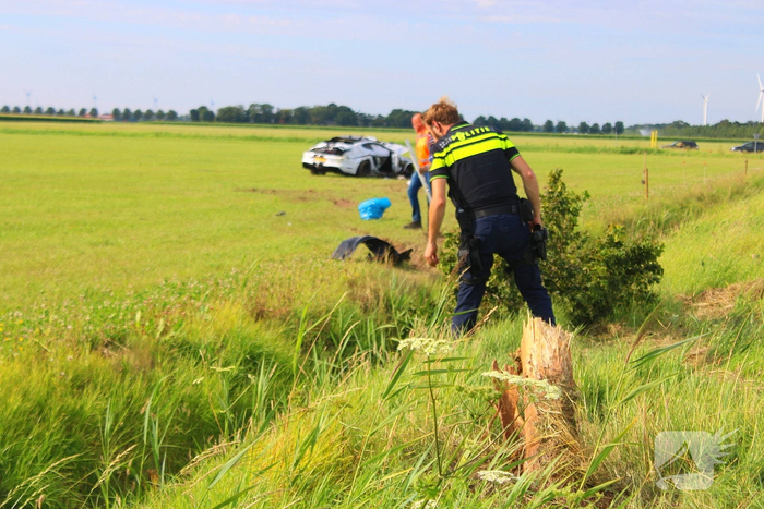 Zwaar ongeval met auto in Tollebeek