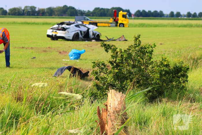Zwaar ongeval met auto in Tollebeek