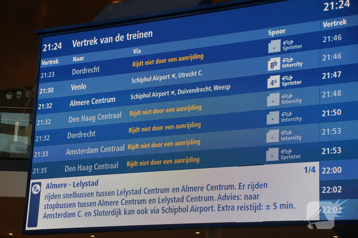 Drukte bij bussen door uitgevallen treinen