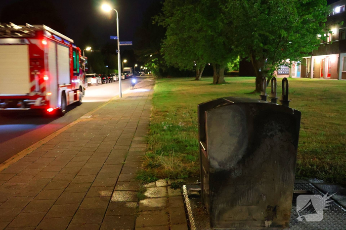 Brand in afvalcontainer geblust