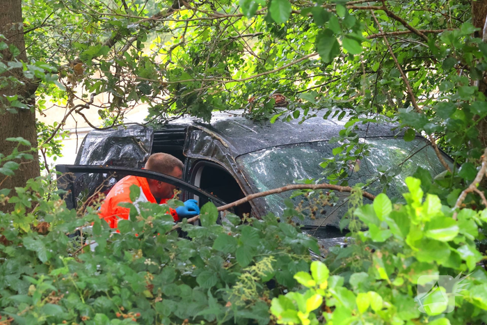 Ongeval met voertuig op snelweg