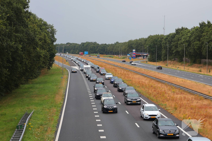 Ongeval met voertuig op snelweg