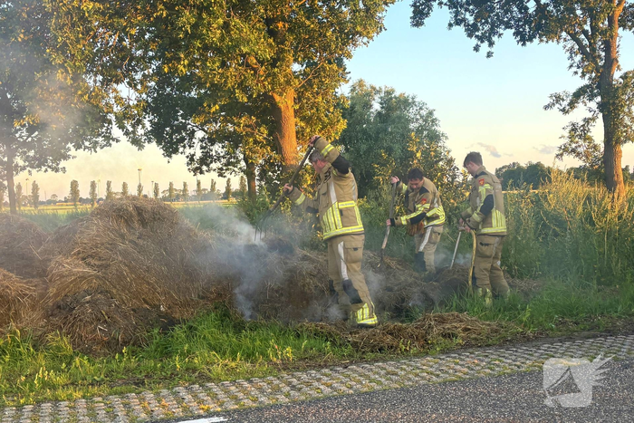 Brand tijdens boerenprotesten in Overijssel