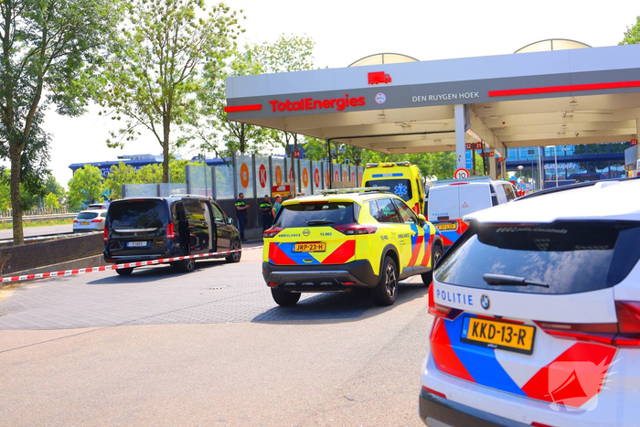Politie en ambulance reageren op schietpartij