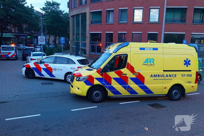 Ongeval tussen auto en scooter