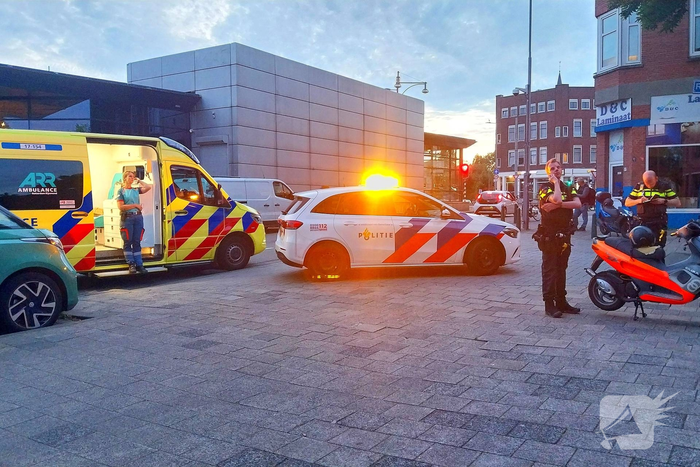 Ongeval tussen auto en scooter