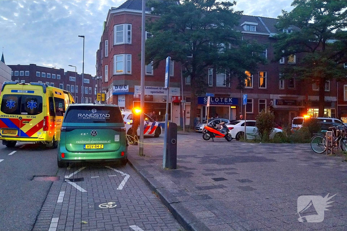 Ongeval tussen auto en scooter
