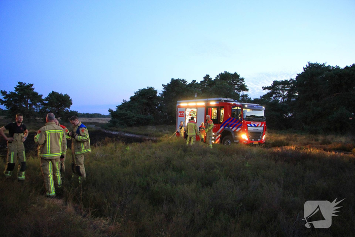 Natuurbrand verwoest heide in Weert