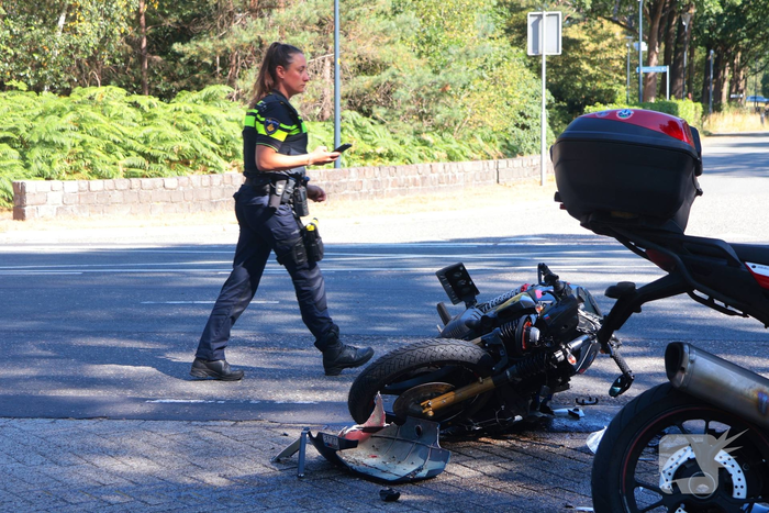 Ongeval tussen automobilist en motorrijder leidt tot gewonde