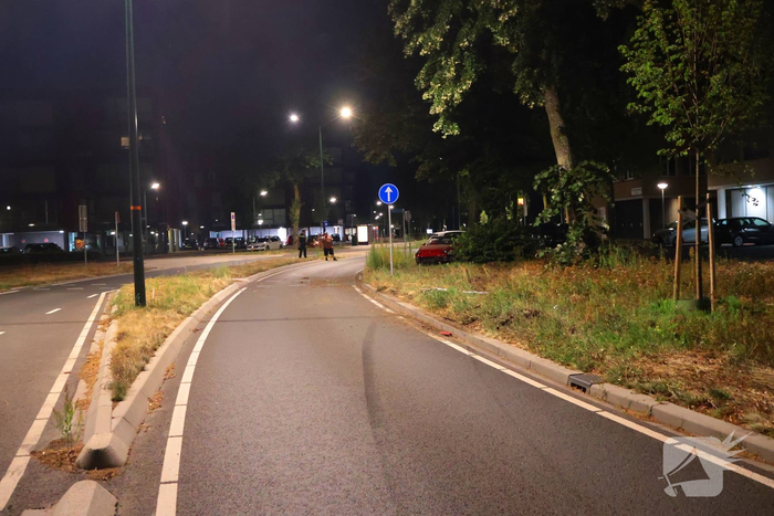 Auto botst tegen boom na eenzijdig ongeval