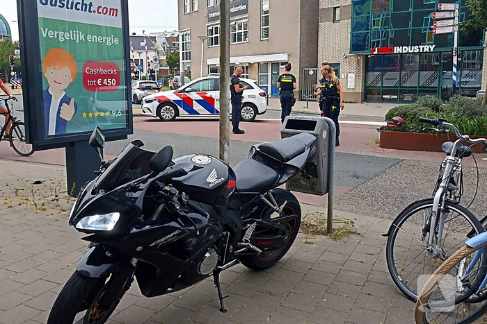 Motorrijder betrokken bij eenzijdig ongeval
