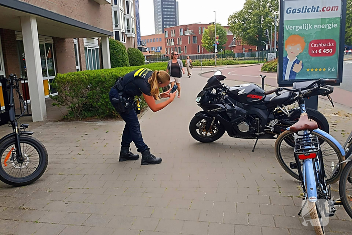Motorrijder betrokken bij eenzijdig ongeval