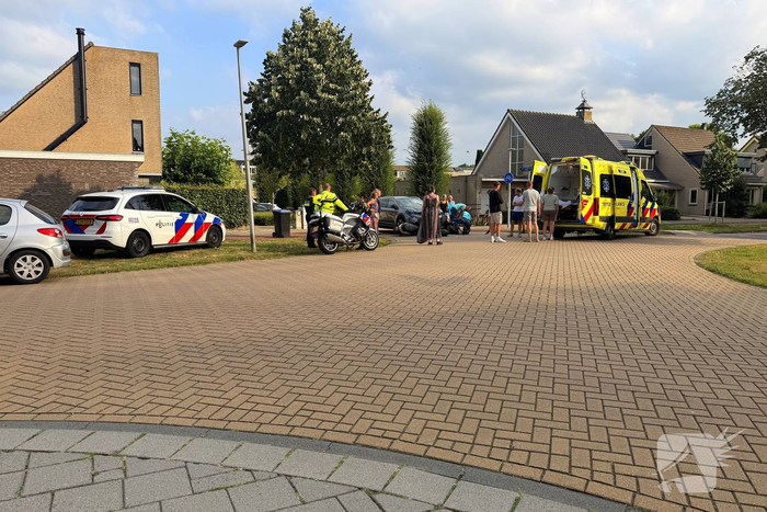 Ongeval tussen auto en scooter