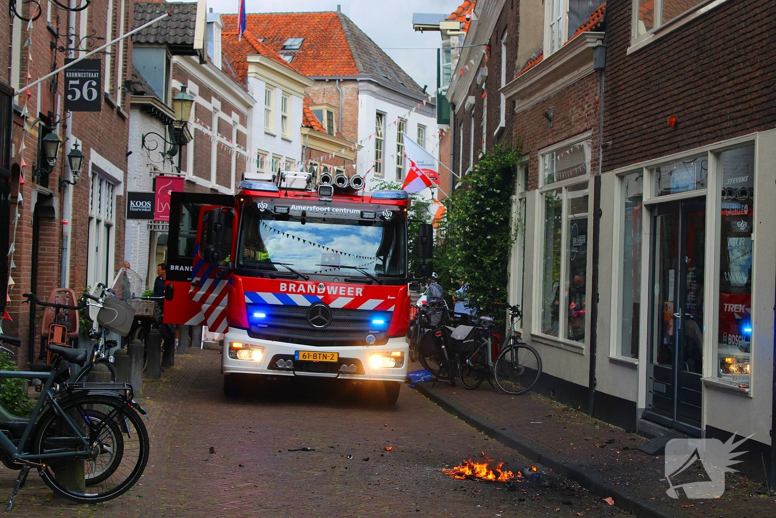 Medewerkers voorkomen erger als accu plots in brand vliegt