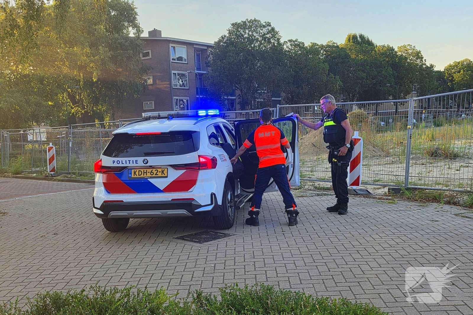 Traumateam landt op terrein voor noodsituatie