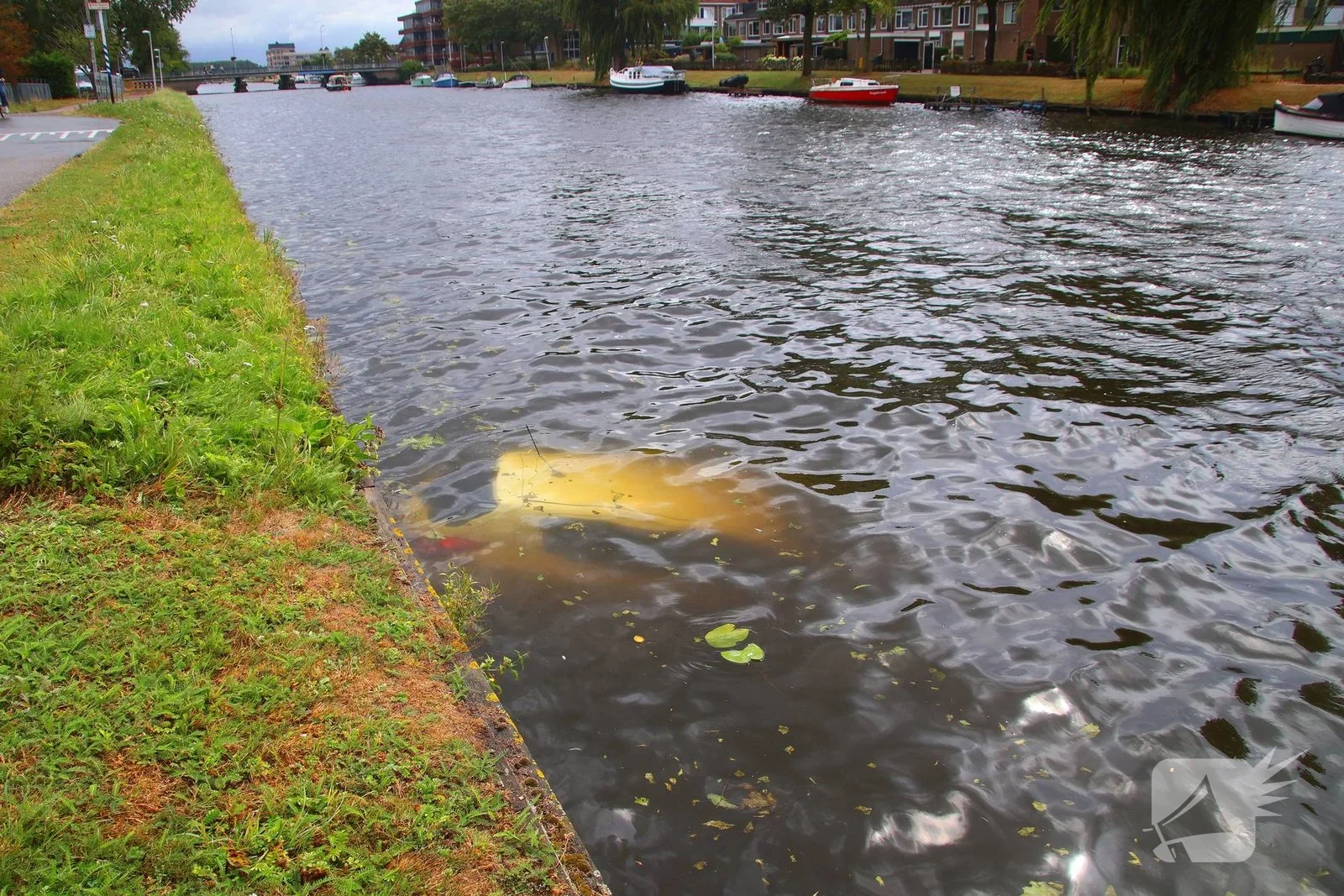 Opnieuw voertuig te water door vergeten handrem