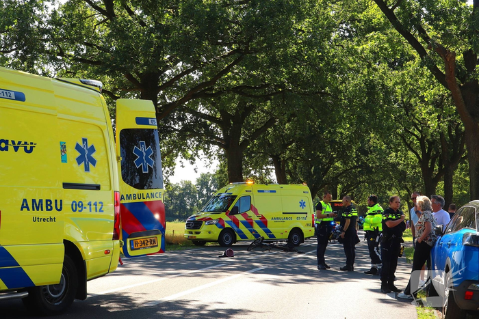 Fietser betrokken bij ongeval met bestelbus