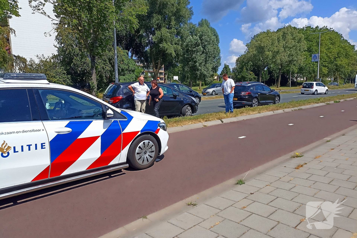 Botsing tussen voertuigen zonder gewonden