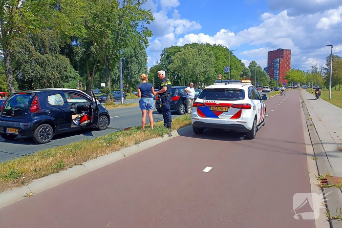 Botsing tussen voertuigen zonder gewonden
