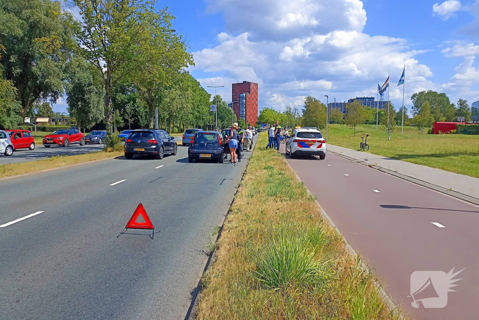 Botsing tussen voertuigen zonder gewonden