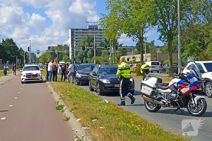 Botsing tussen voertuigen zonder gewonden