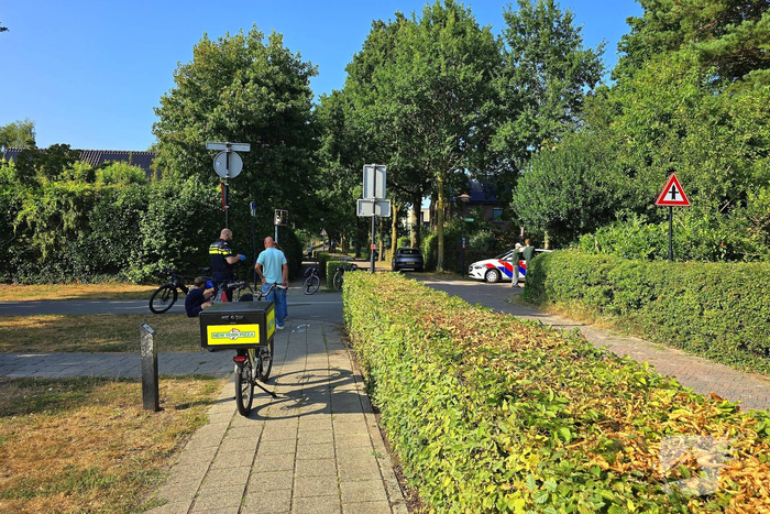 Aanrijding tussen fatbike en bezorgscooter