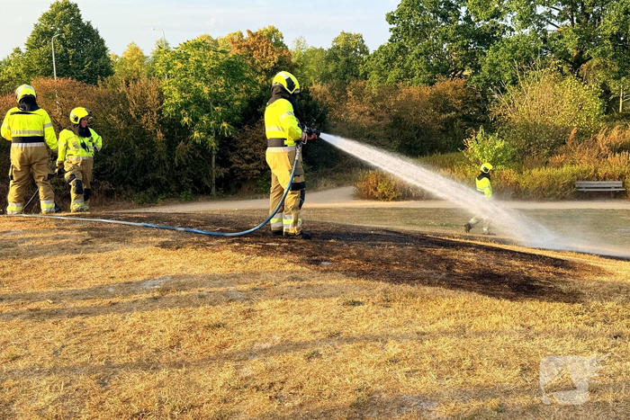 Brand in speeltuin veroorzaakt rookontwikkeling