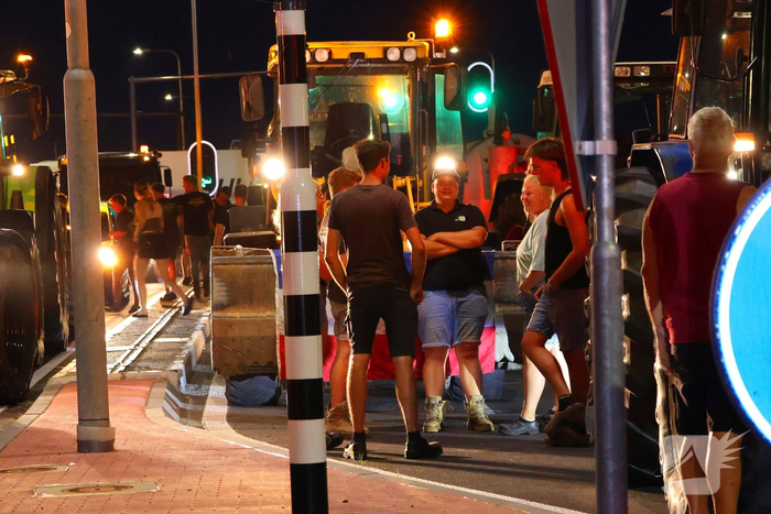 Actie tegen stikstofplannen met lange stoet